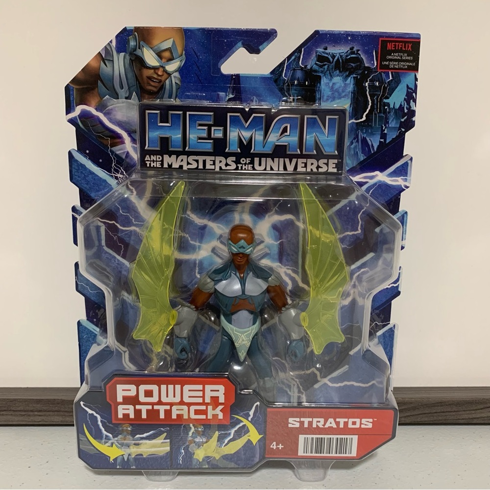 HE-MAN and The Masters of The Universe: Power Attack Stratos Action Figure-NWT